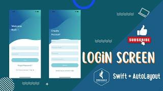 iOS : Responsive Login/Sign-up Screen with Xcode 13 Storyboard