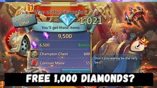 Lords mobile - I got free $10 ||  Creator turf event rewards || Free 1k diamonds