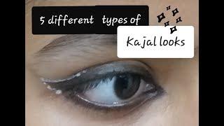 5 different types of kajal looks|| Traditionally modern||