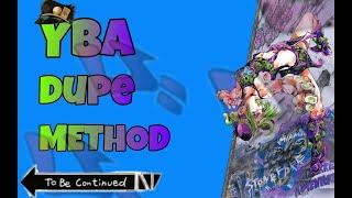 YBA STAND DUPE | DUPE ITEM | BEST DUPE IN YBA | UNDETECT