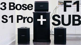 3 Bose S1 Pro + Bose F1 Sub SOUND TEST DEMO Review - Best Speakers Set Up