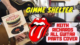 The Rolling Stones - Gimme Shelter (Let It Bleed) Keith Richards All Guitar Parts Cover