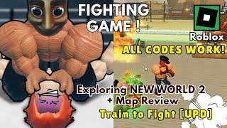 Exploring NEW WORLD 2 + Map Review in Train to Fight Roblox UPDATE