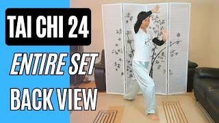 Tai Chi Yang Style 24, Entire Set in Back View with Verbal Cues