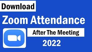 How to Download Attendance Reports For Zoom Meetings | Zoom Attendance Report After Meeting