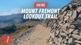 Scenic Mountain Hike for Indoor Walking Workout in 5K  - Mt Fremont Lookout Trail, Mt Rainier NP