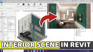 Revit + Enscape Step-by-Step Interior Scene | Complete Modeling Tutorial