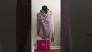 #LouisVuittonscarf Louis Vuitton monogram shawl unboxing