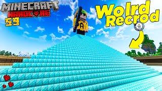 I MADE THE WORLD'S LARGEST DIAMOND BEACON in Minecraft Hardcore