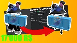 BUYING KORBLOX DEATHSPEAKER! (Roblox) **17000 R$**