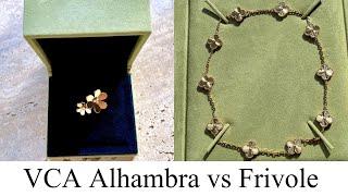 VAN CLEEF AND ARPELS ALHAMBRA VS FRIVOLE - comparison | Black and Gold Style