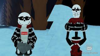 How to get Drip sans and Drip papyrus secret morph + showcase in undertale weird multiverse rp 2.0