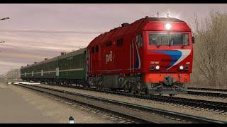 Запуск ТЭП70БС-088 в trainz 2012