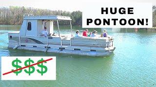 The BIGGEST PONTOON Boat You Can Buy and Actually Afford (Sun Tracker Party Hut 30)