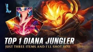 Wild Rift DIANA - TOP 1 Infernal Diana S14 Ranked Gameplay + Build