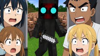 [NTR] Kokujin no Tenkousei React to Hiroki as GROX Minecraft 1,000,000 Villager MANHUNT|Gacha reacts
