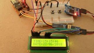 ESP8266 ESP-01 with DS3231 and I2C LCD - Real time clock