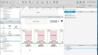 basic wireframe on Axure