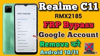 Realme C11 FRP Bypass Without Pc | Android 10/11 | RMX2185 Google Account Remove | Unlock Tool 2023.