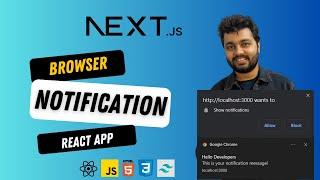 How to Implement Browser Notifications in React and Next.js | Next.js Tutorial | Bug Ninza