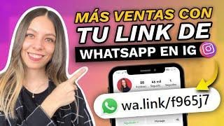 COMO PONER EL LINK DE WHATSAPP EN INSTAGRAM 2025