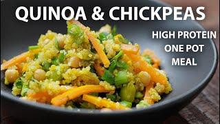 One Pot CHICKPEA AND QUINOA Recipe | Easy Vegetarian and Vegan Meals | Quinoa Recipes