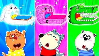  LIVE: Wolfoo Makes DIY Animal Bunk Bed for Triplets! - How to make a Creative Bed For Kids