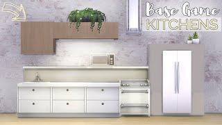 BASE GAME:  FUNCTIONAL KITCHENS | Tutorial | No CC or Mods | The Sims 4