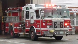 Manchester, NH Fire Department Engine 6 Responding