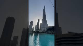 Our first glimpse of the tallest building in the world |#burjkhalifa #dubaimall #happymoments