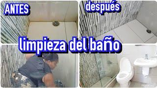 RUTINA DE LIMPIEZA DE MI BAÑO/ LIMPIA CONMIGO