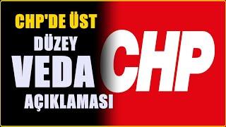 CHP'de beklenmedik veda açıklaması! Rest çekti