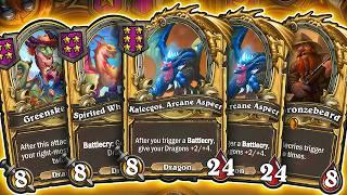 INSANE Dragon Highroll! | Hearthstone Battlegrounds