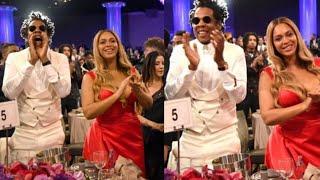 Beyonce and Jayz at the Clive Davis Pre-Grammy Gala Awards 2020 || Center Of Attention ||