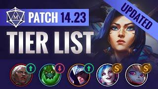 TIER LIST UPDATES for Patch 14.23 | League of Legends