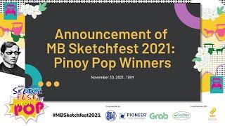 Manila Bulletin's Sketchfest 2021: Pinoy Pop announcement of winners