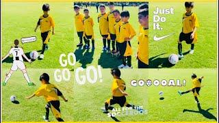 Mini Socceroos Team | First Year Team (Yellow) vs 2nd Year Team (Striped) | Ronaldo is My Idol