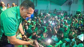 Look  at PM Andrew Holness Huge Entrance JLP 81st Conference Jamaica Labour Party