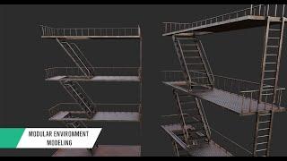 Modular Environment Modeling in Maya & Substance Painter - pt.1