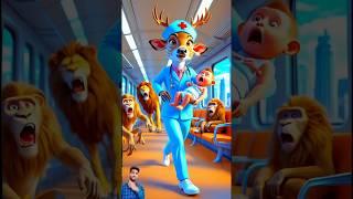 ️ Evolution of Monkey : cut deer treatment of baby   Maiw stock #short #love #cute