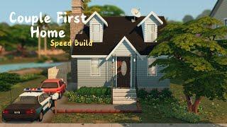 Couple First Home || Sims 4 CC Speed Build 