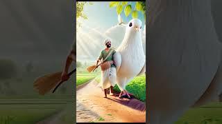 ‍kisaan‍ aur kabooter #viralclips #ai #motivation #cartoon #motivational