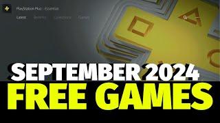 PlayStation FREE Games for September 2024 | PS Plus Essential Members | PS5 | PS4