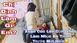 xuân cúc say sỉn về đánh bé trinh còn làm nhụcc trước mặt hiển