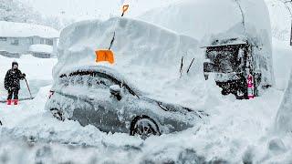 Crazy snow storm and arctic wind hit Magadan, Russia!