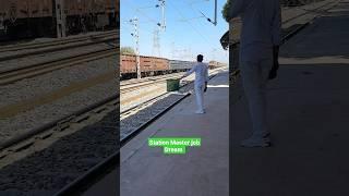 Garib Rath High Speed Train//  Station Master Job view #railway  #shorts #viral #youtubeshorts #cpm