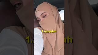 Top 10 Best Muslim Girls Names #shorts #viralshorts