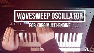 Wavesweep Oscillator for Korg's Multi-Engine (Minilogue XD, Prologue, NTS-1 synthesizers)