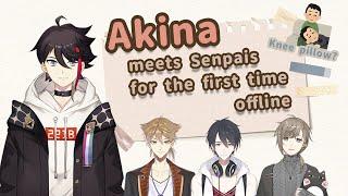 【ENG SUB】 Akina meets Senpais offline for the first time | NIJISANJI ft. Kanae, Gaku, Yumeoi