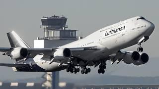 4K AMAZING LANDING and TAKEOFF at FRANKFURT AIRPORT | PLANESPOTTING at FRA A340 A330 787 777 747